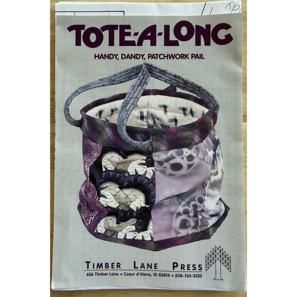 Timber Lane Press Tote-A-Long Handy Dandy 13"x12" Patchwork Pail Pattern‎ Uncut